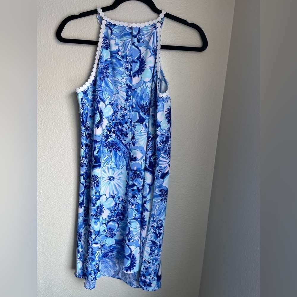 Lilly Pulitzer Pearl Soft Soft Shift Coastal Blue Catch N Keep dress - Picture 9 of 11
